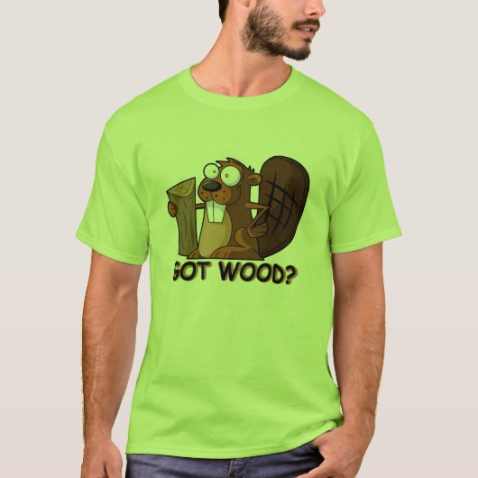 Funny, rude beaver t-shirt (Voorkant)