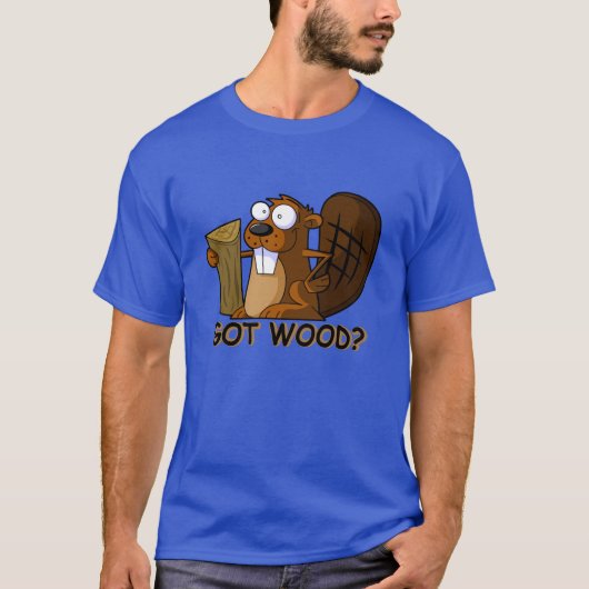 Funny, rude beaver t-shirt (Voorkant)