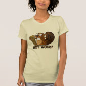 Funny, rude beaver t-shirt (Voorkant)