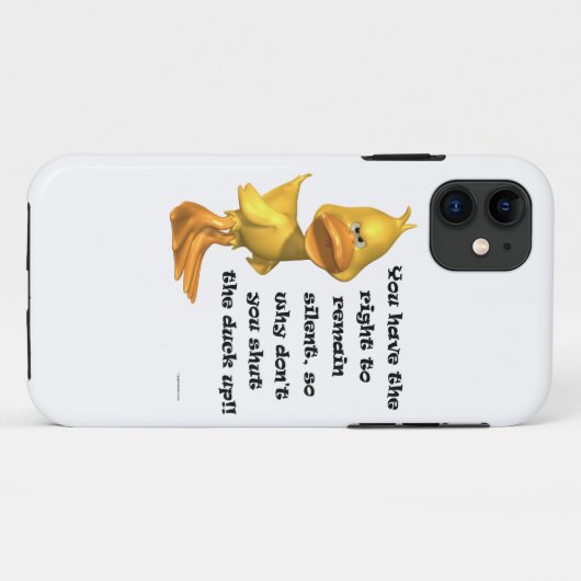 Funny Rude Duck Case-Mate iPhone Case (Achterkant (horizontaal))