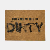 Funny Rude Gezegde Faux Coir Deurmat (Voorkant)