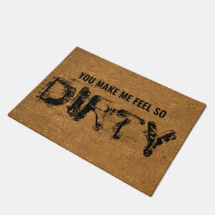 Funny Rude Gezegde Faux Coir Deurmat