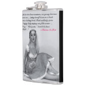 Funny Rude Joke Retro Pinup Girl Hip Flask Heupfles (Links)