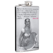 Funny Rude Joke Retro Pinup Girl Hip Flask Heupfles (Rechts)