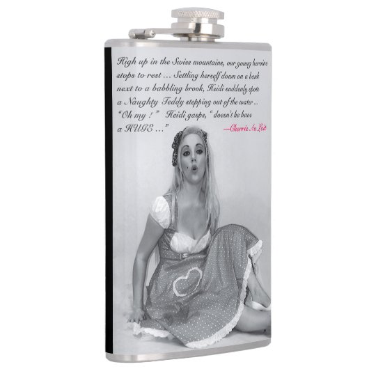 Funny Rude Joke Retro Pinup Girl Hip Flask Heupfles (Rechts)