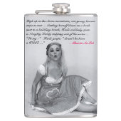 Funny Rude Joke Retro Pinup Girl Hip Flask Heupfles (Voorkant)
