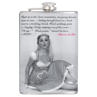 Funny Rude Joke  Retro Pinup Girl Hip Flask Heupfles