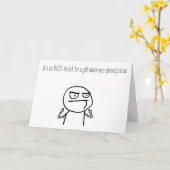 Funny Rude Love & Jubileum & Verjaardag Kaart (Gele Bloem)