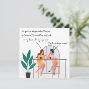 Funny Rude Verjaardag Kaart Vriendschap Vrouw Vrie