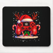 Funny Rudolph Game Controller Christmas Xmas Boy K Muismat (Voorkant)