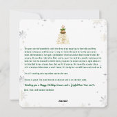 Funny Rudolph Oh Deer Peace Love Joy 3 foto's Scha Feestdagenkaart (Achterkant)