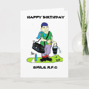FUNNY RUGBY BIRTHDAY CARD KAART