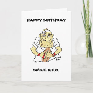 FUNNY RUGBY BIRTHDAY CARD KAART