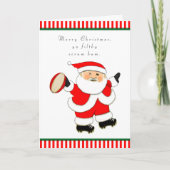 Funny Rugby Feestdagen Kaart (Voorkant)