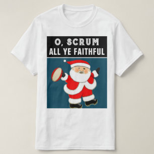 Funny Rugby Kerstmis T-Shirt