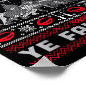 Funny Rugby O Scrum All Ye Faithful Ugly Merry Chr Poster (Hoek)