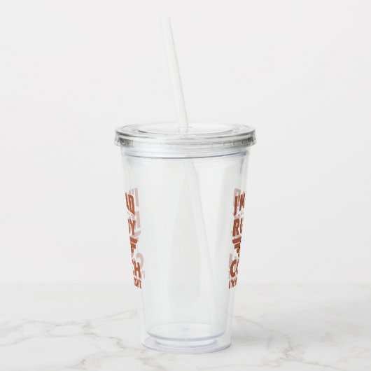 Funny Rugby Pa en Rugby Coach Acryl Drinkbeker (Links)