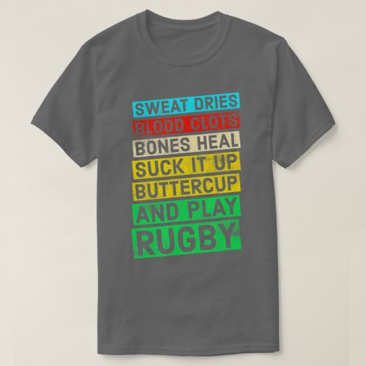 Funny Rugby Quote Play Rugby T-shirt (Design voorkant)