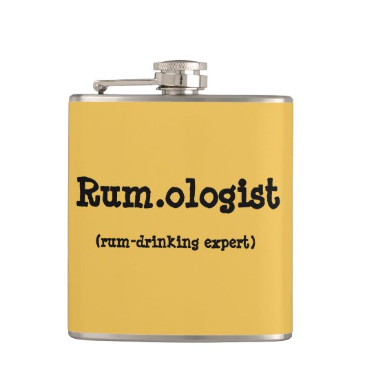 Funny Rum.ologist Quote Flask Heupfles (Voorkant)