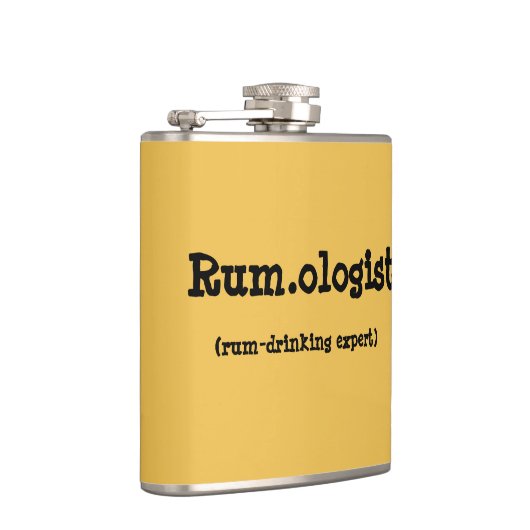 Funny Rum.ologist Quote Flask Heupfles (Rechts)