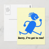 Funny run briefkaart (Voorkant / Achterkant)