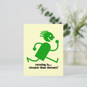 Funny run briefkaart (Staand voorkant)