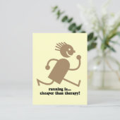 Funny run briefkaart (Staand voorkant)