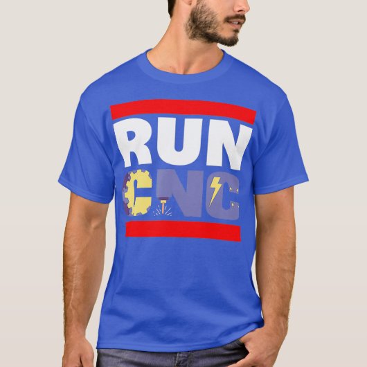 FUNNY RUN CNC MACHINIST ENGINEER MECHANIC GIFT T-SHIRT (Voorkant)