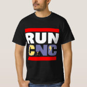 FUNNY RUN CNC MACHINIST ENGINEER MECHANIC OPERATOR T-SHIRT (Voorkant)