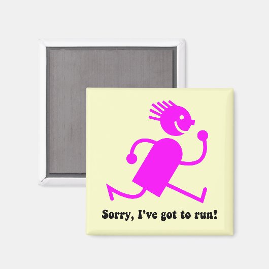 Funny run magneet (Voorkant / Achterkant)