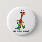 Funny run ronde button 5,7 cm (Voorkant)
