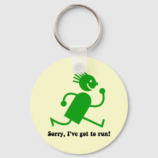 Funny run sleutelhanger (Voorkant)