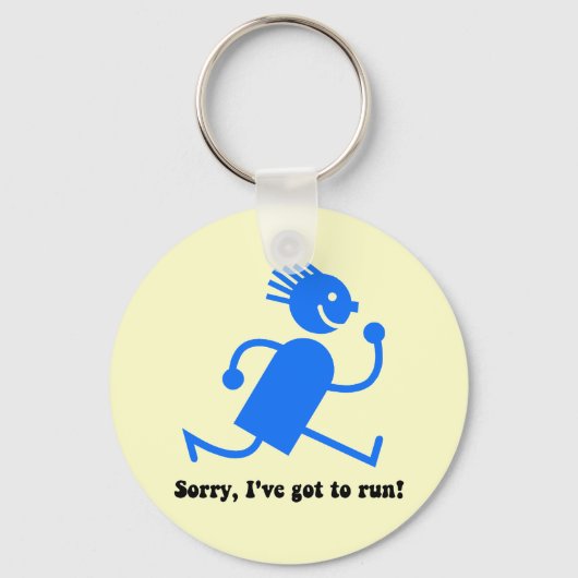 Funny run sleutelhanger (Voorkant)