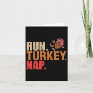 Funny Run Turkije Nap Turkije Trot 2024 Thanksgivi Kaart