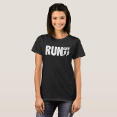 Funny Rungry Runner Slogan Running T-shirt (Voorkant volledig)