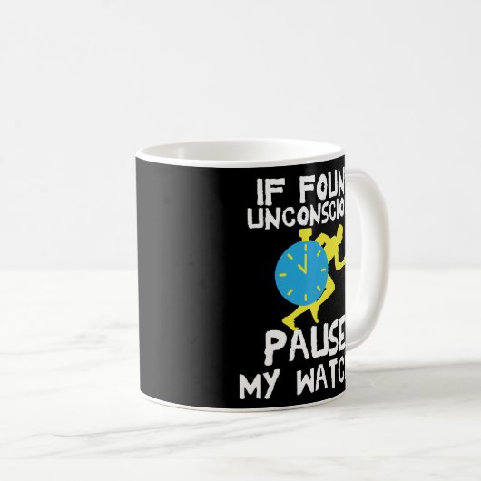 Funny Runner Gift Coffee Mok met Gag Gift (Voorkant rechts)