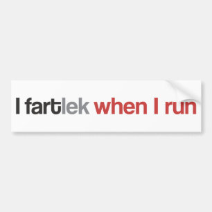 Funny Runner I FARTlek wanneer ik run © Bumperstic Bumpersticker