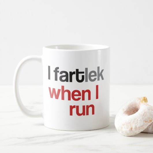 Funny Runner | I FARTlek wanneer ik run © Mok (Met donut)