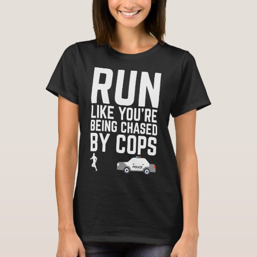 Funny Runner Running Motivation Shirt Met Gezegde (Voorkant)