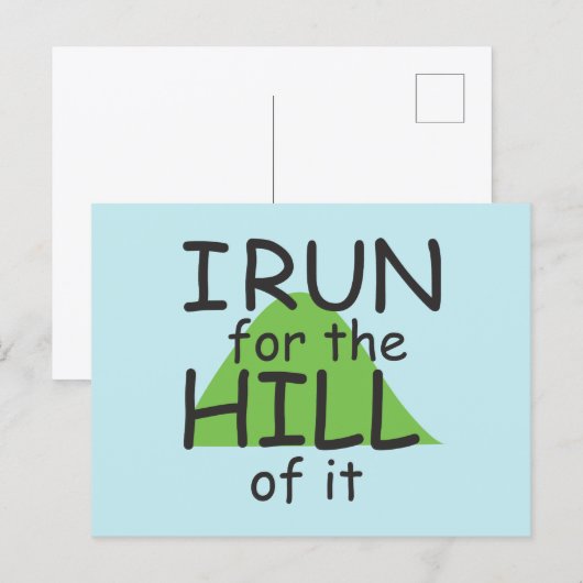 Funny Runner ThMED - Ik ren voor de heuvel © Briefkaart (Voorkant / Achterkant)