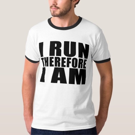 Funny Runners Quotes Jokes I run T-shirt (Voorkant)