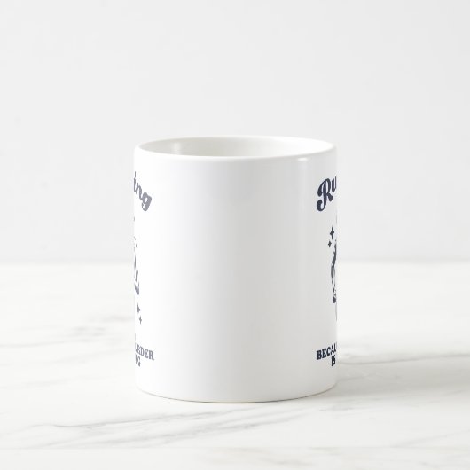 Funny Running Because Murder Is Wrong Retro 11oz Koffiemok (Center)