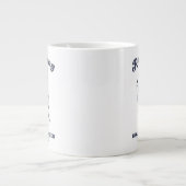 Funny Running Because Murder Is Wrong Retro 20oz Grote Koffiekop (Voorkant)