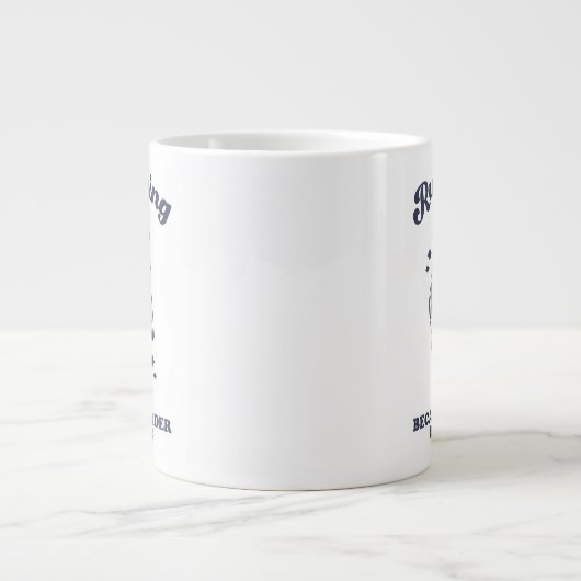 Funny Running Because Murder Is Wrong Retro 20oz Grote Koffiekop (Voorkant)