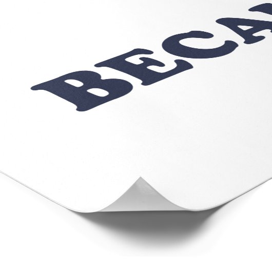 Funny Running Because Murder Is Wrong Retro Poster (Hoek)