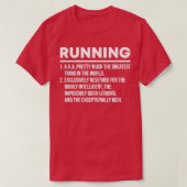 Funny Running Definition Marathon Runner Gifts T-shirt (Design voorkant)