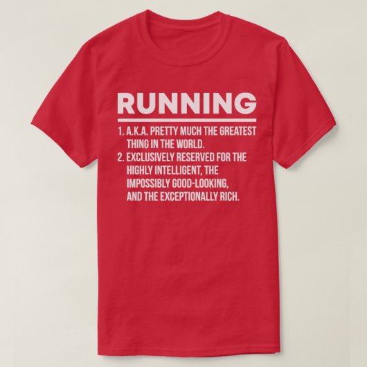 Funny Running Definition Marathon Runner Gifts T-shirt (Design voorkant)