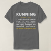 Funny Running Definition Noun Runner Track Field G T-shirt (Design voorkant)