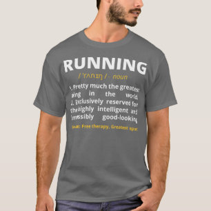 Funny Running Definition Noun Runner Track Field G T-shirt