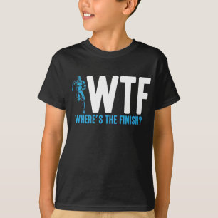 Funny Running en Marathon Quote triathlon sporten T-shirt